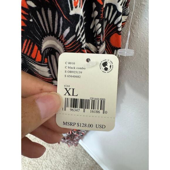 Free People Daria Halter Maxi Dress Black Combo NWT XL - Picture 3 of 11